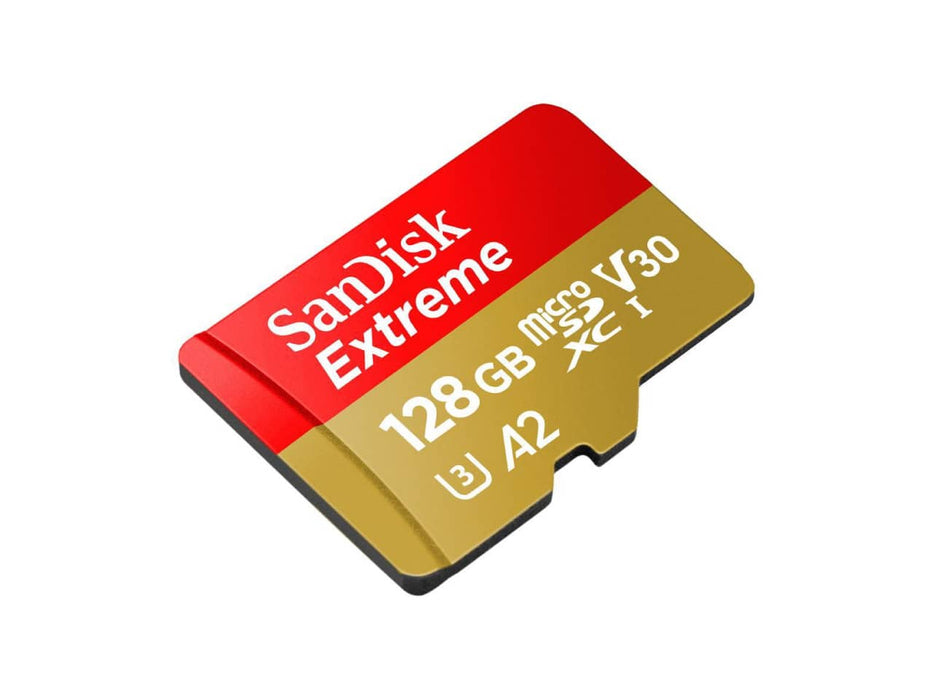 SanDisk 128GB Extreme MicroSDXC Flash Memory Card with Adapter