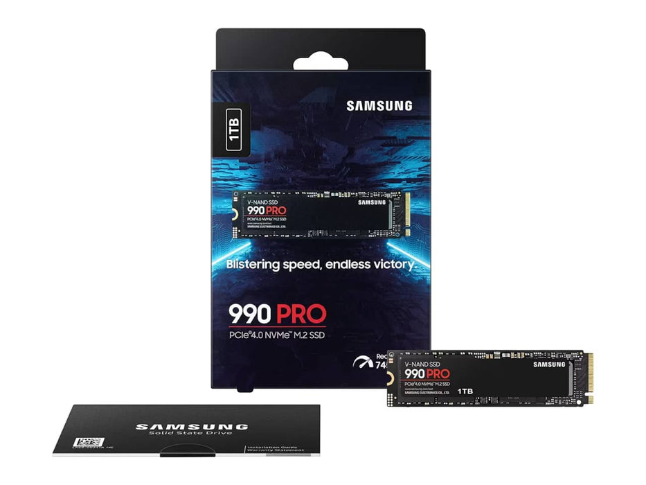 Samsung 990 PRO 1TB NVMe M.2 2280 PCIe 4.0 Solid State Drive (SSD) - MZ-V9P1T0B/AM