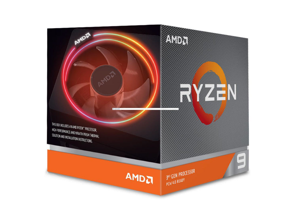 AMD Ryzen 9 3900X, AM4 Socket, Ryzen 9 3000 Series, Desktop Processor (Open Box)