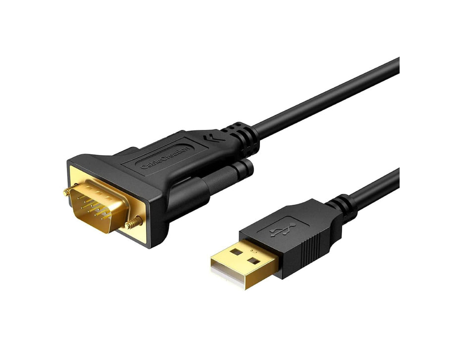 Cablecreation USB 2.0 to Serial DB-9 Adapter Cable (6.6ft)