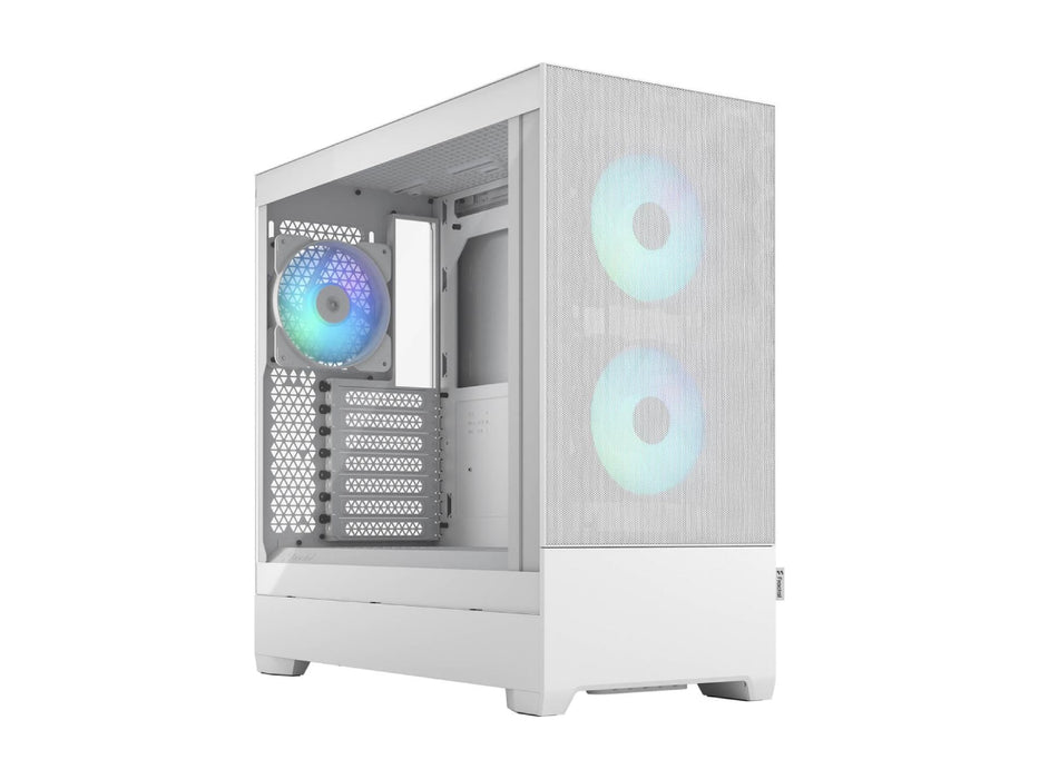 Fractal Design Pop Air Computer Case, ATX Mid Tower, White, RGB, Tempered Glass (FD-C-POR1A-01)