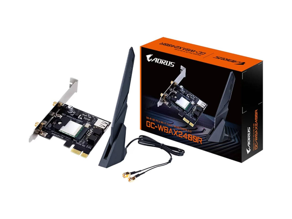 Gigabyte Aorus GC-WBAX2400R Wi-Fi 6E PCIe Expansion Card CARD