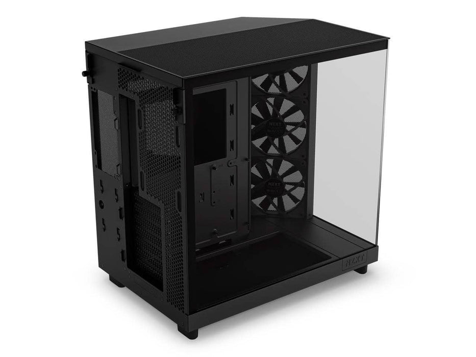 NZXT H6 Flow Compact Dual-Chamber Computer Case, ATX Mid Tower, Panoramic Tempered Glass, High Performance Airflow Panels, Black (CC-H61FB-01)