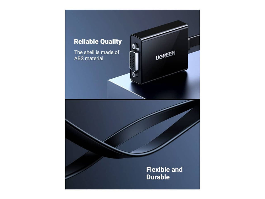 UGreen HDMI to VGA Display Adapter, 1080p @ 60Hz, 3.5mm Audio