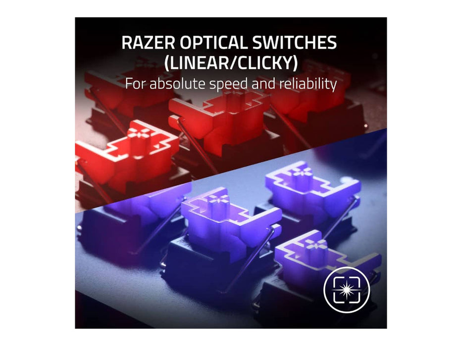 Razer Huntsman V2 TKL Tenkeyless RGB Gaming Keyboard with USB Type-C Cable