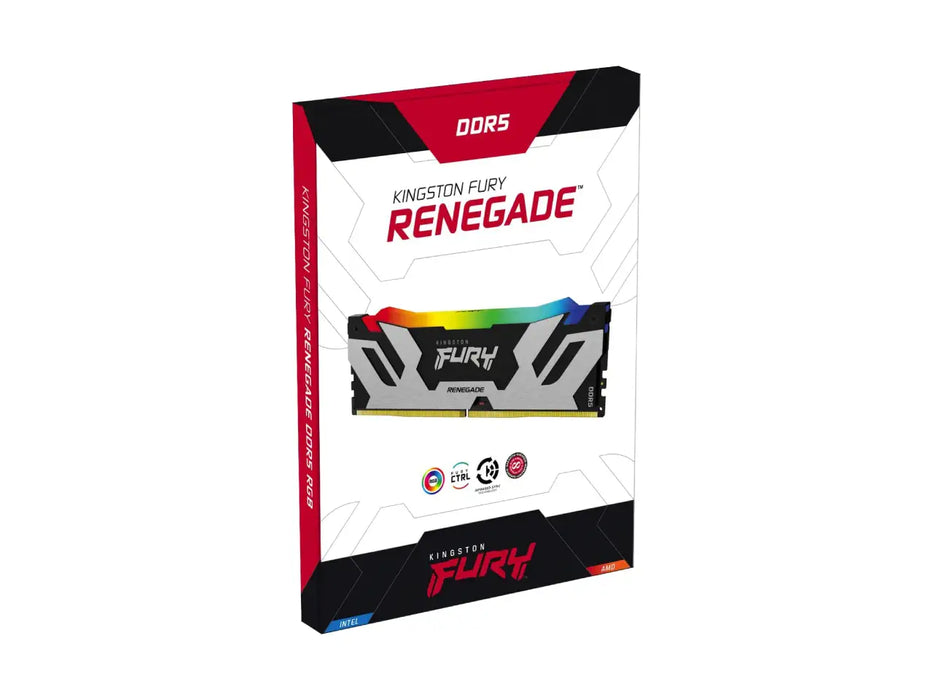 Kingston FURY RENEGADE RGB 64GB (2x32GB) DDR5-6000 Desktop Memory (KF560C32RSAK2-64)