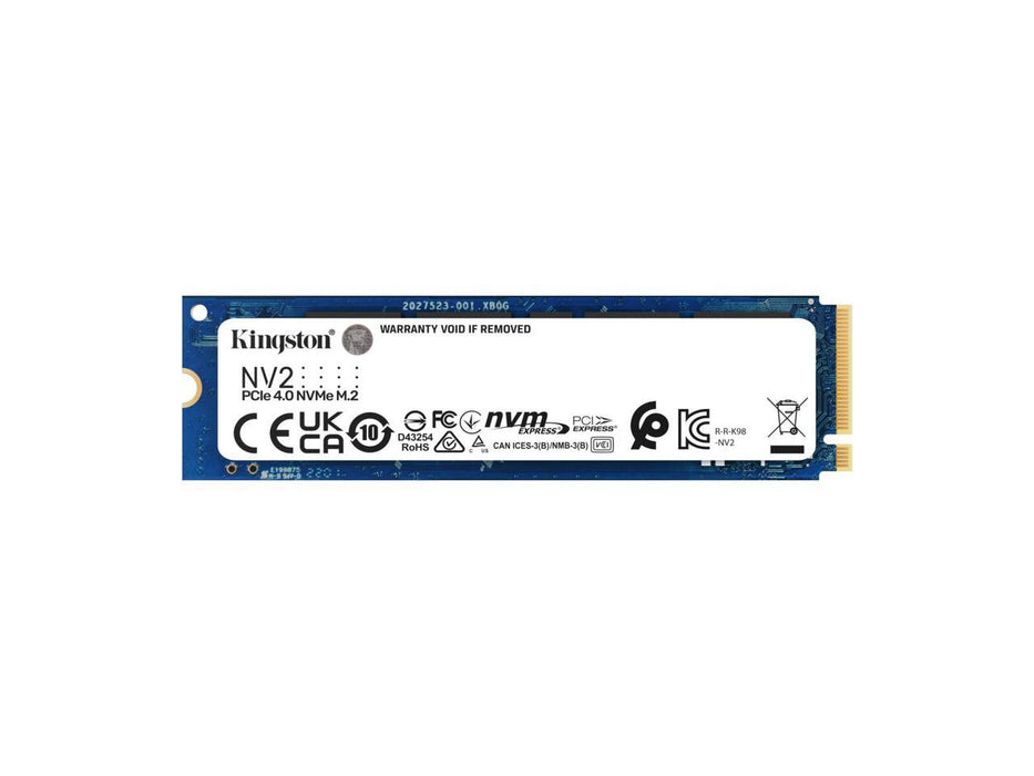 Kingston NV2 500GB NVMe M.2 2280 PCIe 4.0 Solid State Drive (SSD) - SNV2S/500G