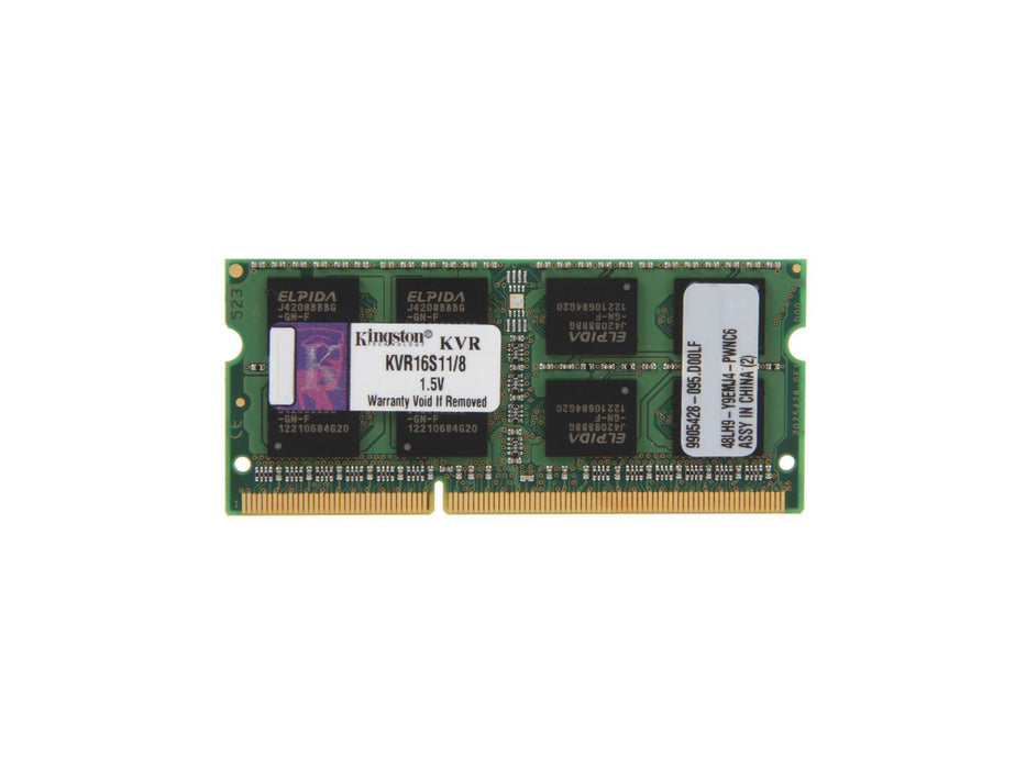Kingston 8GB (1x8GB) DDR3-1600 Laptop Memory (KVR16S11/8)