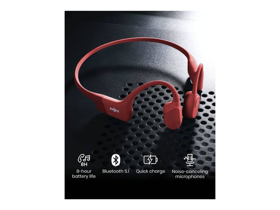 Shokz OpenRun Open-Ear Bluetooth Bone Conduction Sport Headphones