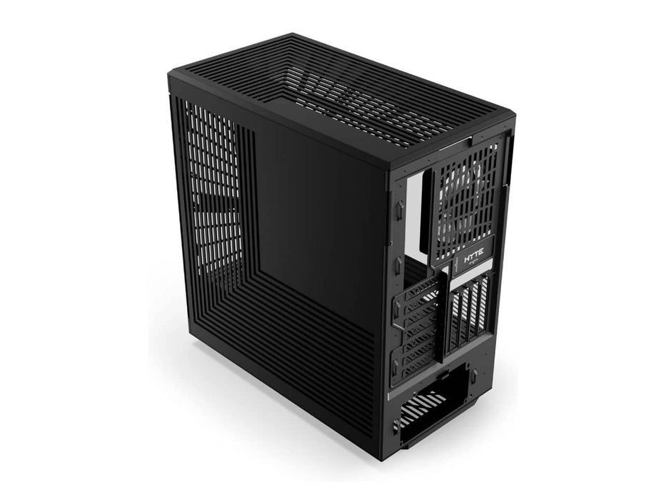 HYTE Y40 S-Tier Aesthetic Panoramic Tempered Glass Computer Case, ATX Mid Tower, Vertical GPU with PCIe Riser Included (CS-HYTE-Y40-B)
