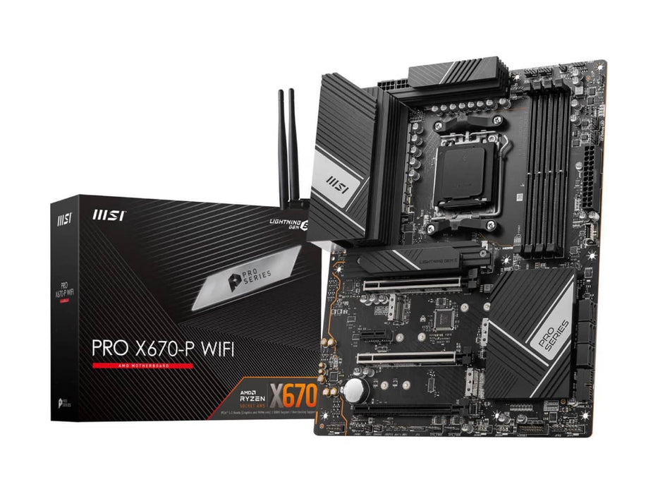 MSI PRO X670-P WIFI AM5 AMD DDR5 ATX Motherboard