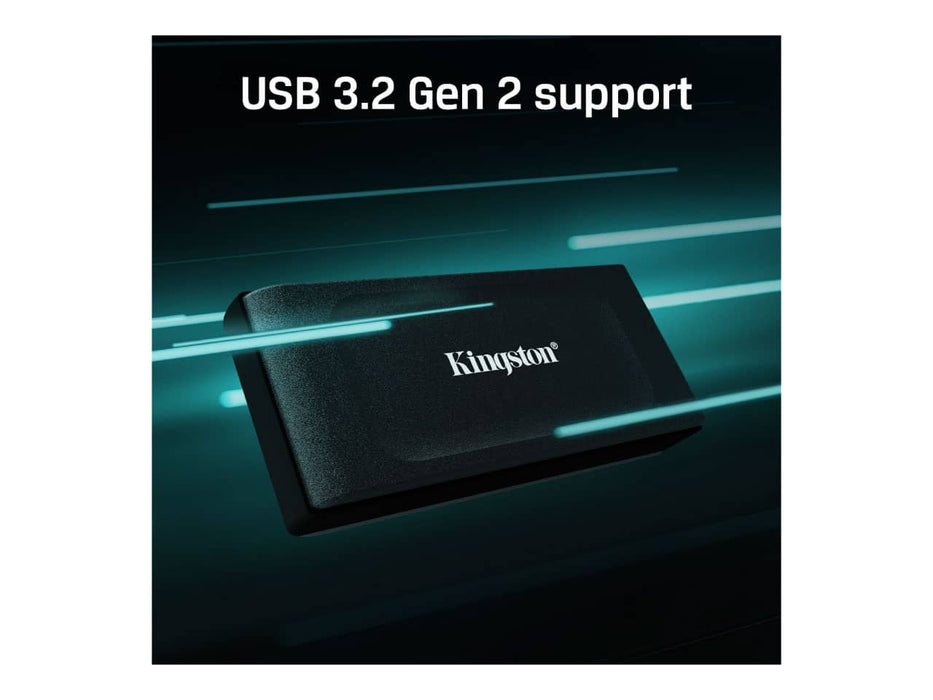 Kingston XS1000 2TB SSD Portable External Solid State Drive, USB 3.2 Gen 2