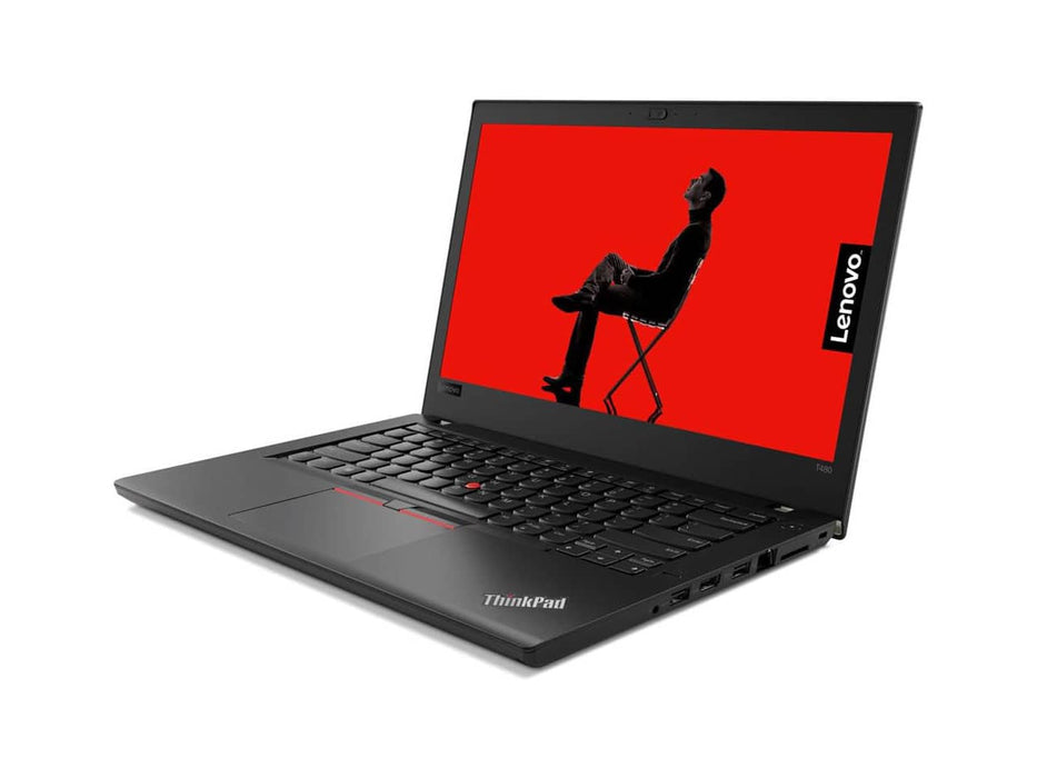 Lenovo ThinkPad T480 14-inch Business Laptop (Refurbished), Intel i5-8250U, 256GB SSD, 16GB DDR4, Windows 10 Pro