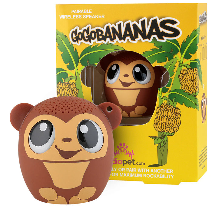 My Audio Pet Monkey - GoGo Bananas Ultra Mini Portable Bluetooth Speaker