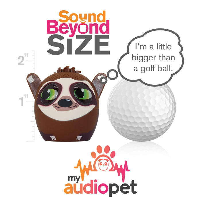 My Audio Pet Sloth - Slow Jam Ultra Mini Portable Bluetooth Speaker