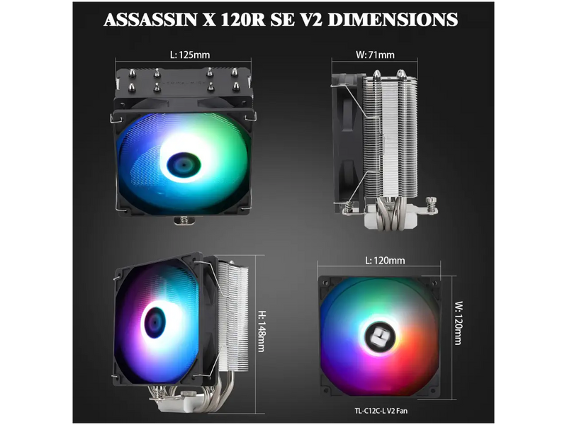 Thermalright Assassin X 120R SE V2 CPU Air Cooler / Heatsink