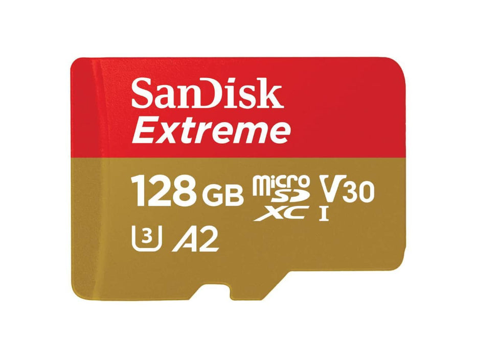 SanDisk 128GB Extreme MicroSDXC Flash Memory Card with Adapter