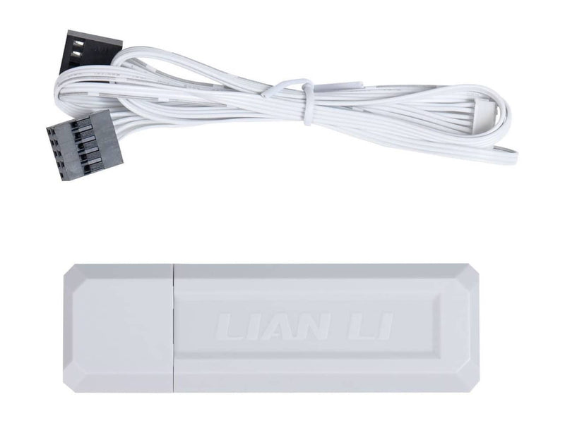 Lian Li UNI Fan SL, Wireless 120, Triple Pack (Reverse Blade) White ARGB Case Fan, 2.4GHz Wireless Controller Included (12RSL1W3W)
