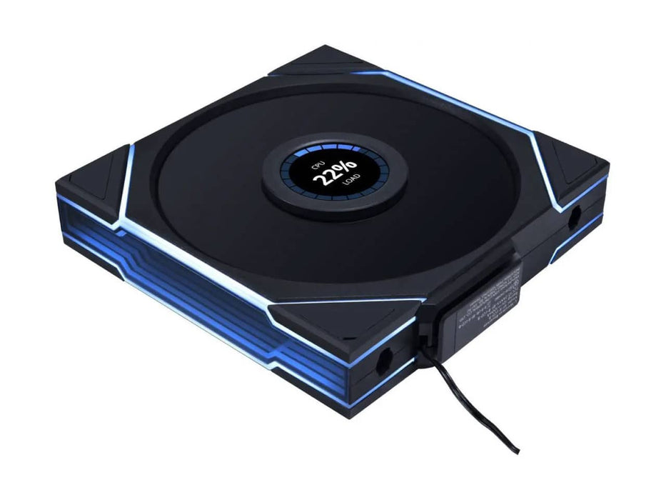 Lian Li UNI Fan TL - LCD Wireless 140 Case Fan, Single Pack (Reverse Blade), ARGB Fan, 140mm