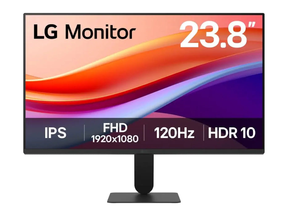 LG 23.8" FHD (1920x1080) Monitor, 120Hz, IPS, Black (24U411A-B)