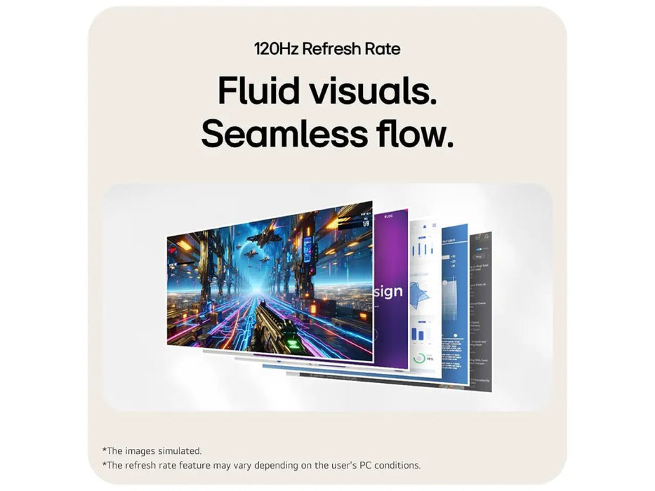 LG 23.8" FHD (1920x1080) Monitor, 120Hz, IPS, Black (24U411A-B)