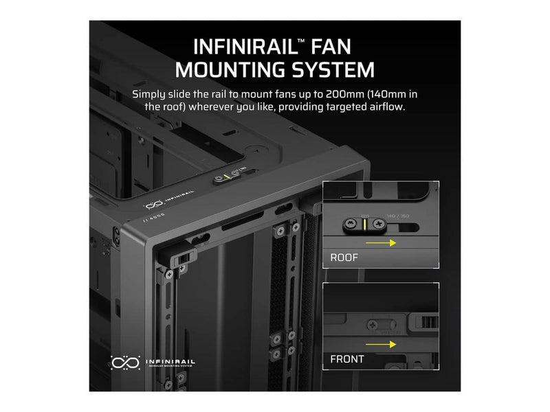 Corsair 4000D Modular High Airflow Computer Case, ATX Mid Tower (Black)
