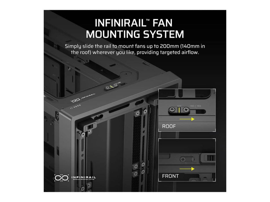 Corsair 4000D Modular High Airflow Computer Case, ATX Mid Tower (Black)