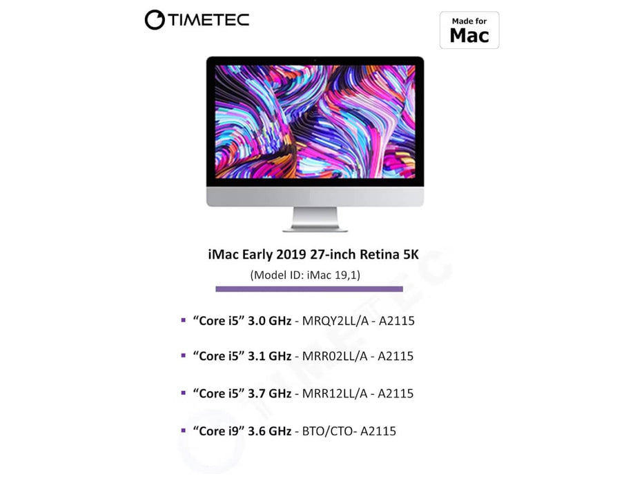 TIMETEC 32GB (2x16GB) DDR4-2666 iMAC/Mac Mini Memory (‎78AP26NUS2R8-16GK2)