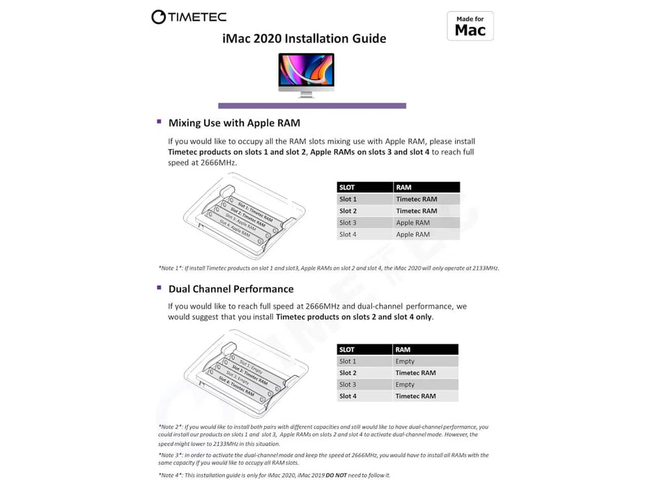 TIMETEC 32GB (2x16GB) DDR4-2666 iMAC/Mac Mini Memory (‎78AP26NUS2R8-16GK2)