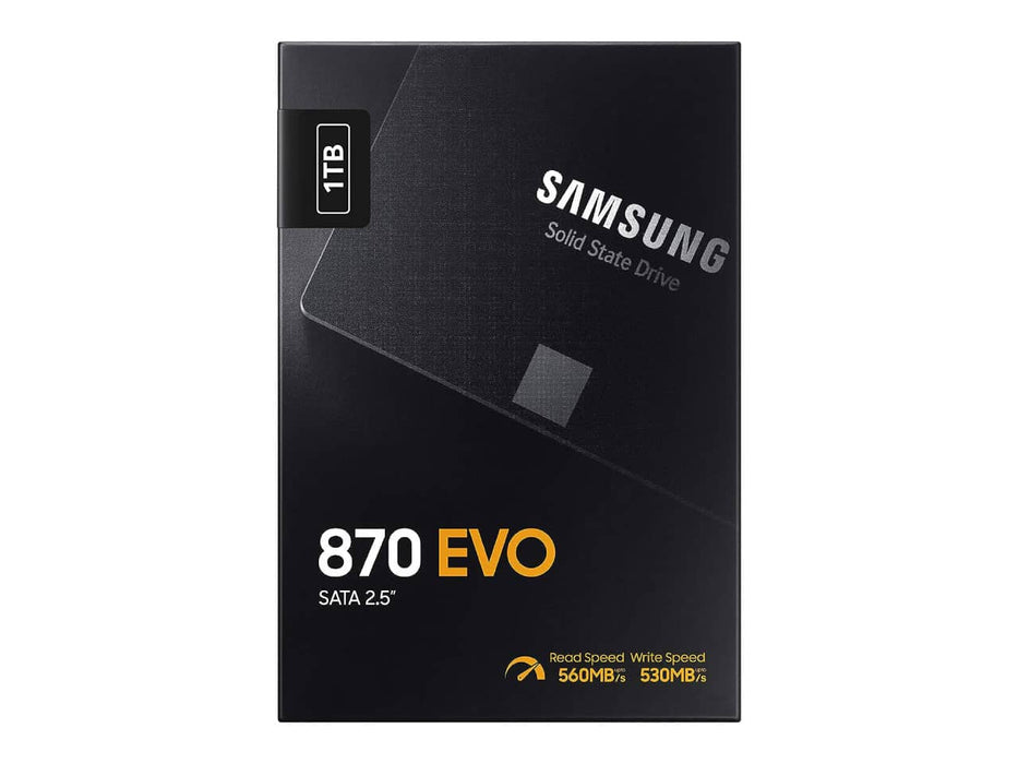 Samsung 870 EVO 1TB 2.5" SATA III Solid State Drive (SSD) - MZ-77E1T0B/AM