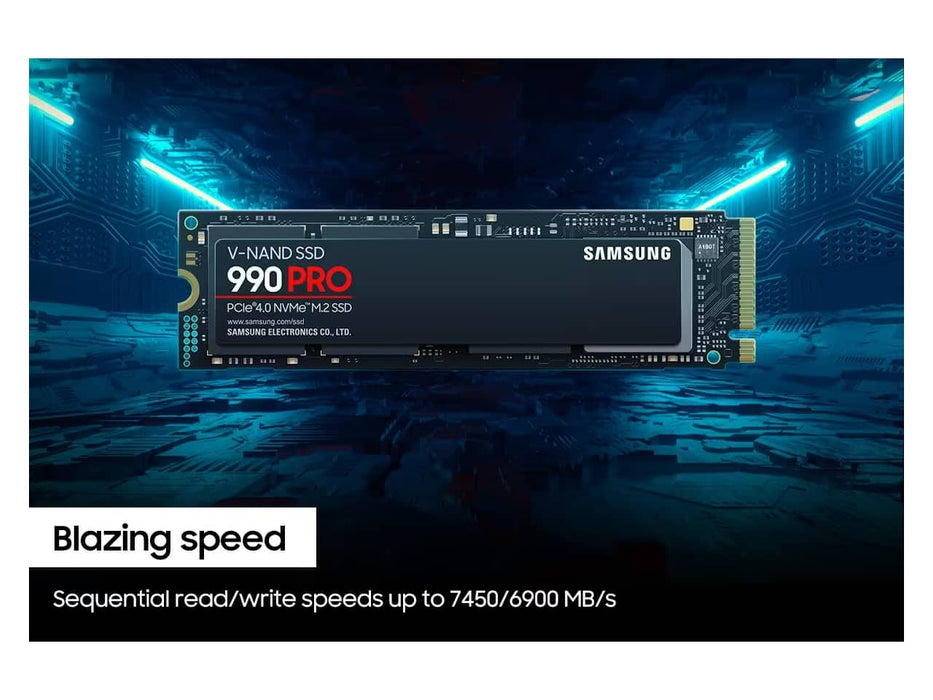 Samsung 990 PRO 1TB NVMe M.2 2280 PCIe 4.0 Solid State Drive (SSD) - MZ-V9P1T0B/AM