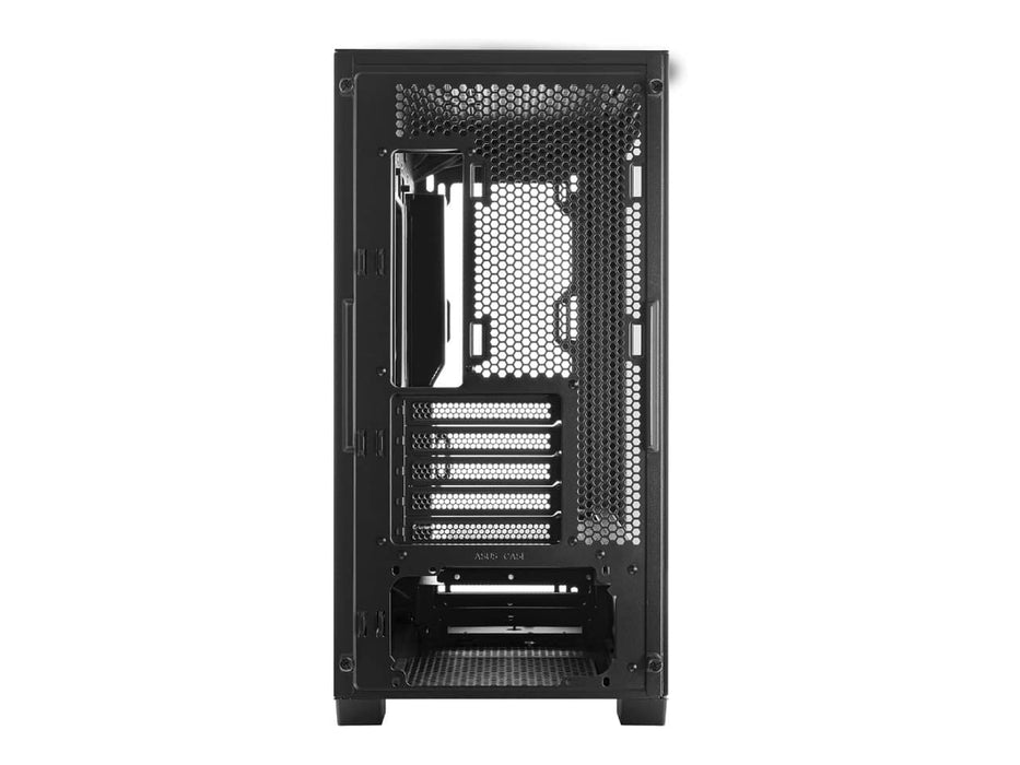 ASUS A21 Micro-ATX Black Edition Computer Case, 380mm Graphics Card Support, 360mm AIO Cooler Support (A21/BLK)