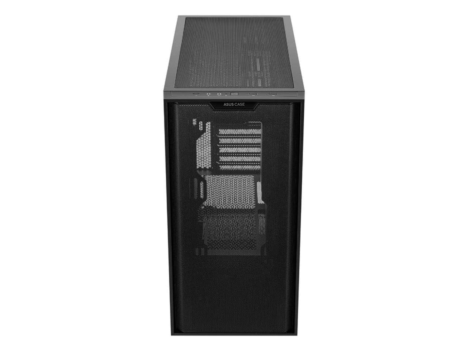ASUS A21 Micro-ATX Black Edition Computer Case, 380mm Graphics Card Support, 360mm AIO Cooler Support (A21/BLK)