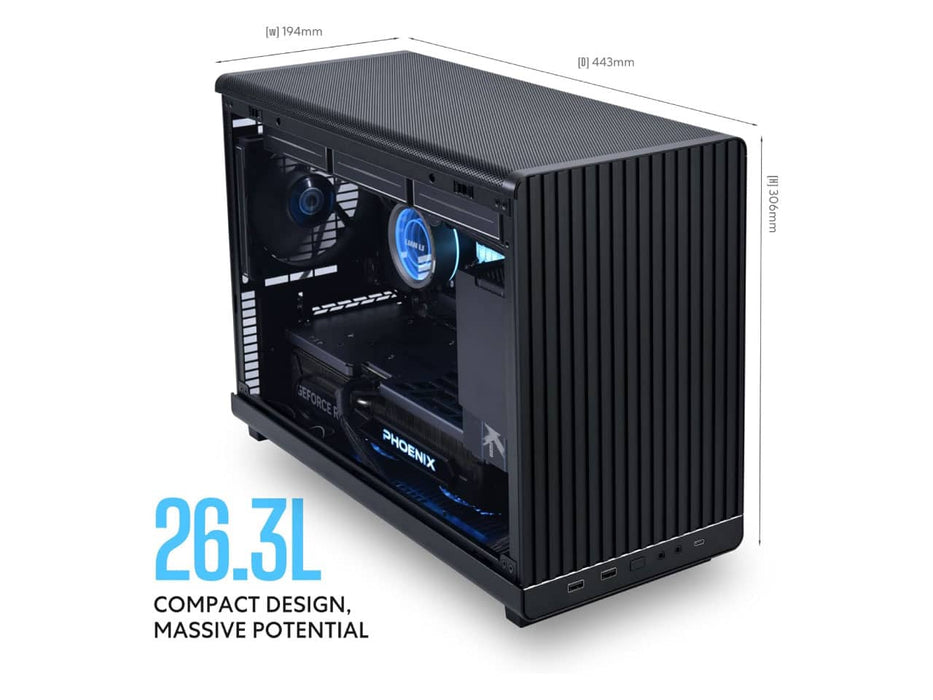 Lian Li A3-mATX 26.3L Micro Form Factor Computer Case, Black