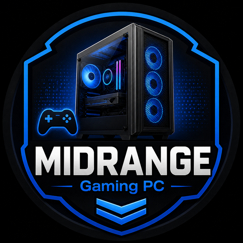 Airdrie Computer Customs (Midrange Gaming) - AMD Ryzen 5 7600X, GeForce RTX 5060Ti 16GB, 16GB DDR5-5200, 1TB NVMe SSD, Windows 11 Home