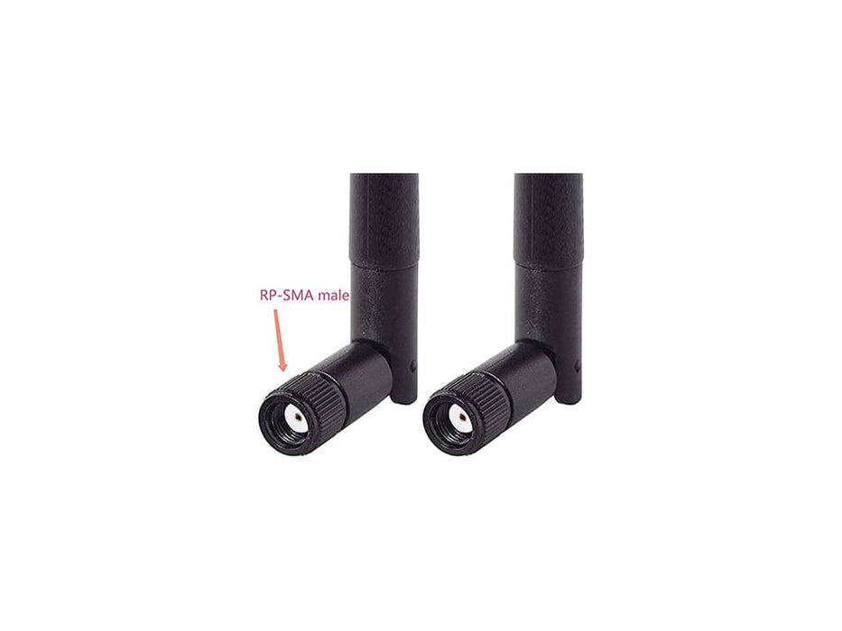 Bingfu M.2 Wi-Fi Antenna, 2.4GHz / 5GHz / 5.8GHz, 3dBi MIMO RP-SMA Male (2-pack) with 2x 12" NGFF PIEX4 to RP-SMA Cable
