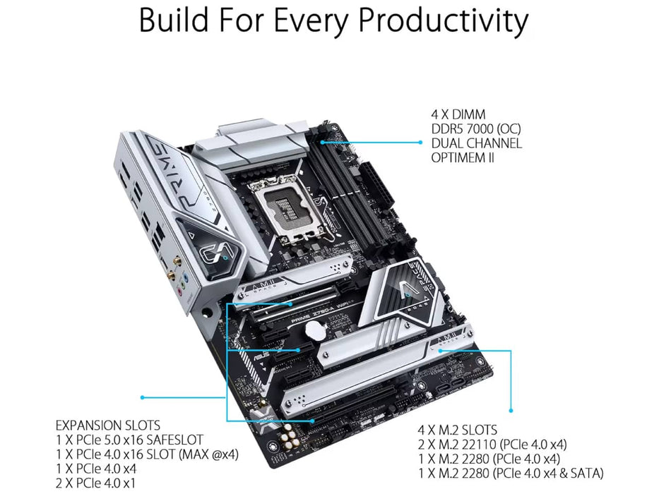 ASUS Prime Z790-A WiFi Intel LGA 1700 DDR5 ATX Motherboard