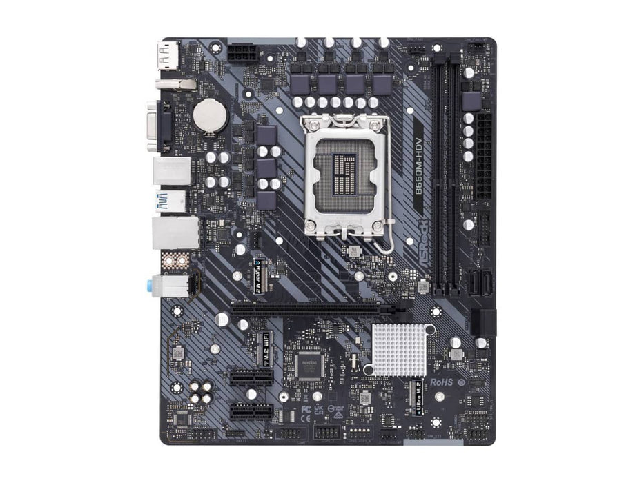 ASRock B660M-HDV Intel LGA 1700 Micro ATX Motherboard