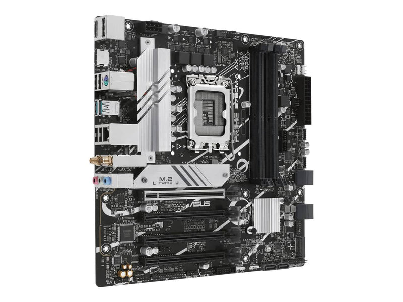 ASUS Prime B760M-A AX mATX Motherboard, Intel B760 LGA 1700, PCIe 4.0, DDR5, Wi-Fi 6
