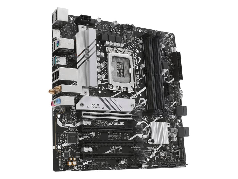ASUS Prime B760M-A AX mATX Motherboard, Intel B760 LGA 1700, PCIe 4.0, DDR5, Wi-Fi 6