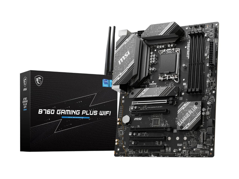 MSI B760 Gaming Plus WIFI, Intel LGA 1700, DDR5 mATX Motherboard