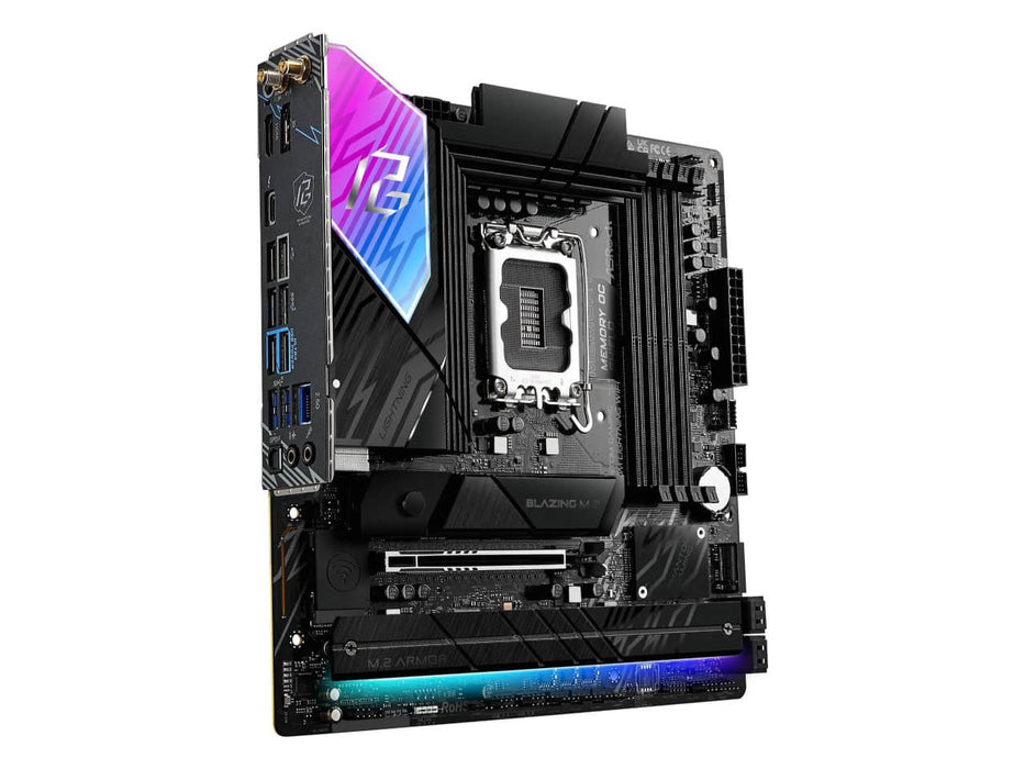 ASRock Phantom Gaming B860M Lightning WiFi Motherboard, Micro ATX, Intel LGA 1851, DDR5