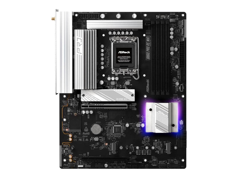 ASRock B860 Pro RS WIFI Motherboard, ATX, Intel LGA 1851, DDR5