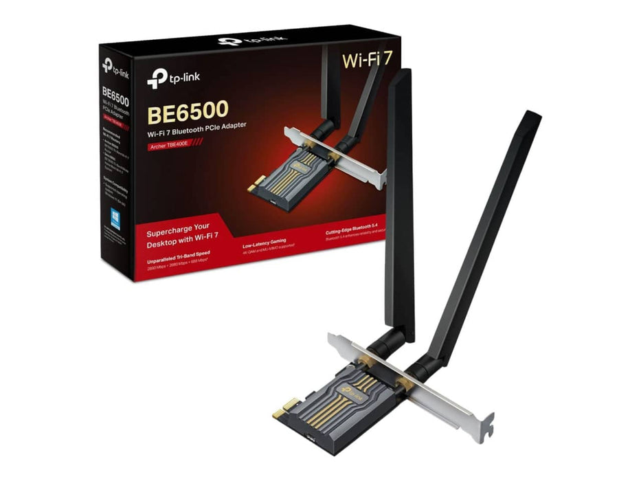 TP-Link BE6500 Wi-Fi 7 Network Adapter Card, Wi-Fi 7, Bluetooth, PCIe