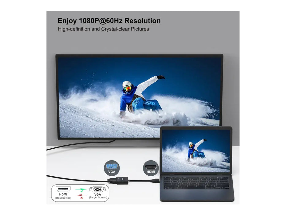 Benfei HDMI to VGA Adapter (Male to Female)