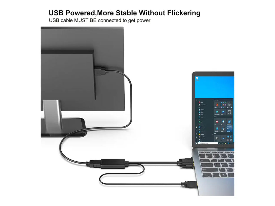 Benfei VGA to HDMI Adapter, 1080p Converter with Audio