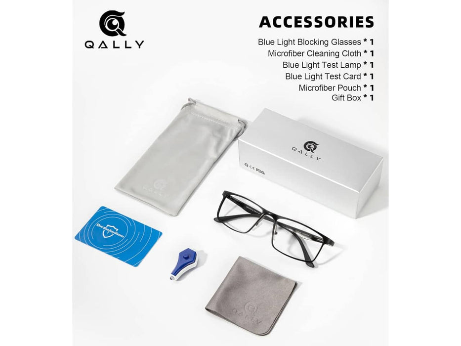 Qally Blue Light Filter Gaming Glasses (Unisex)