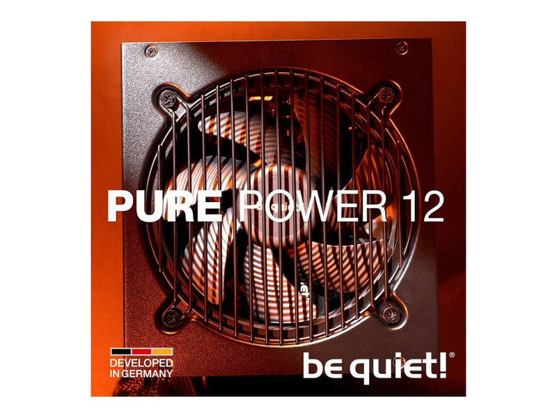Be Quiet! Pure Power 12 650W Power Supply (650W, 80 Plus Gold, ATX 3.1, PCIe 5.1, Non-Modular) - BP002US