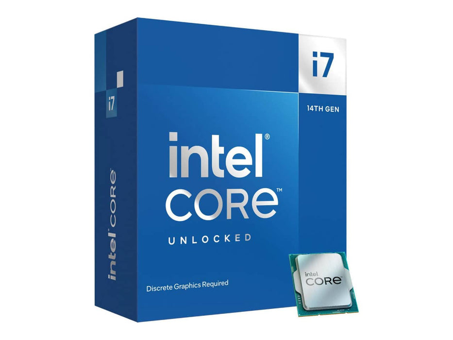 Intel Core i7-14700KF, LGA 1700 Socket, 14th Gen i7, 20-Core, No Integrated Graphics, Desktop Processor