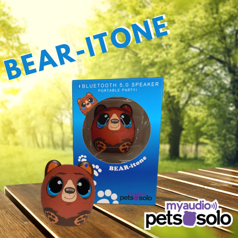 My Audio Pet SOLO: BEARitone 2" Tall Ultra Portable Bluetooth Speaker